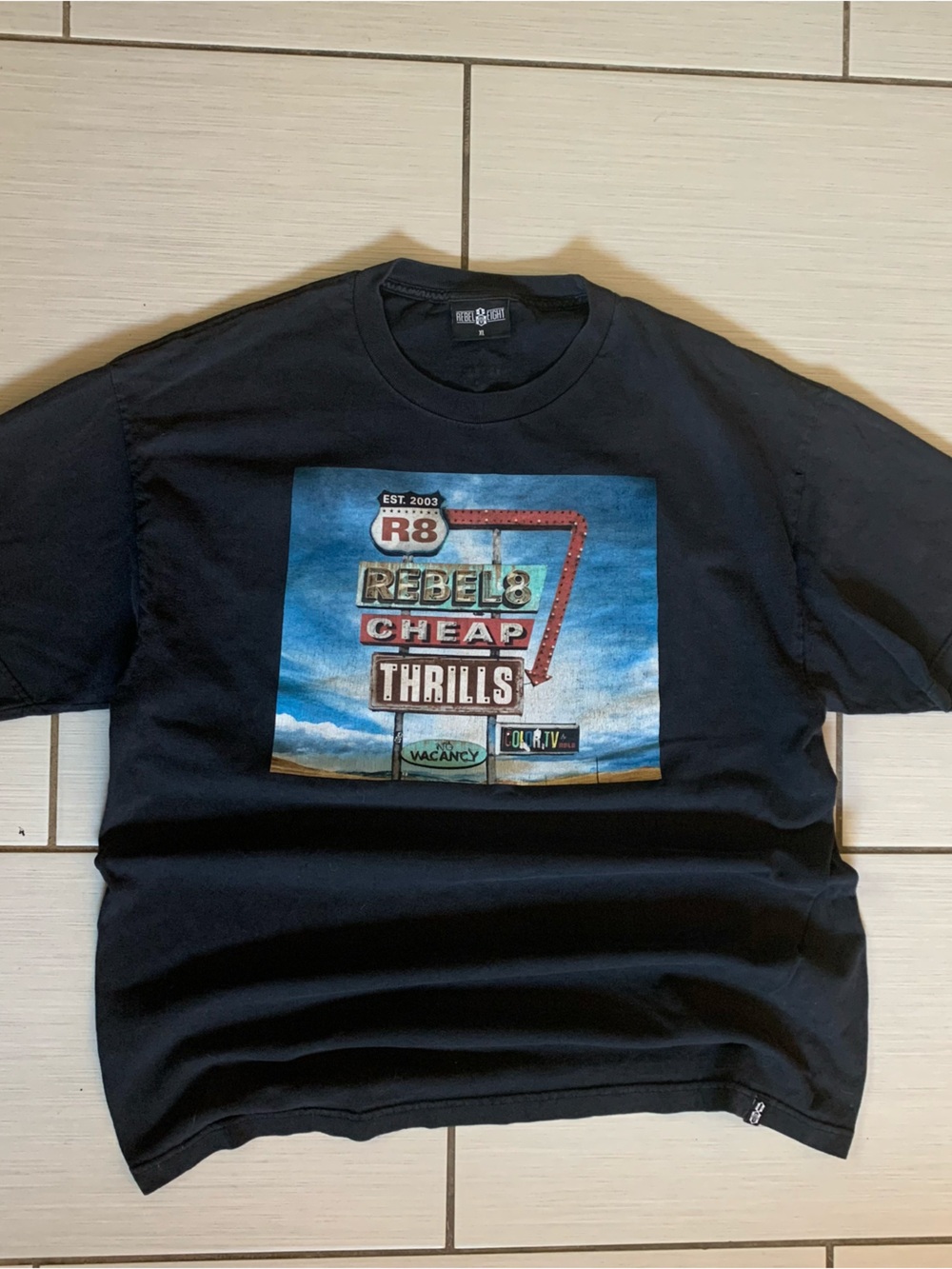 Men’s Black Graphic Tee - Cheap Thrills Design